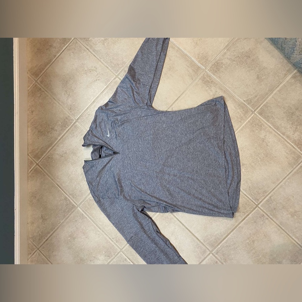 nike grey zip up